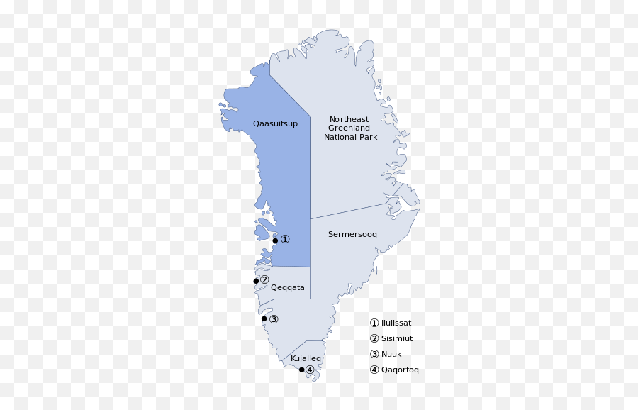 Qaasuitsup - Mapa Politico De Groenlandia Emoji,Raccoon Emoji