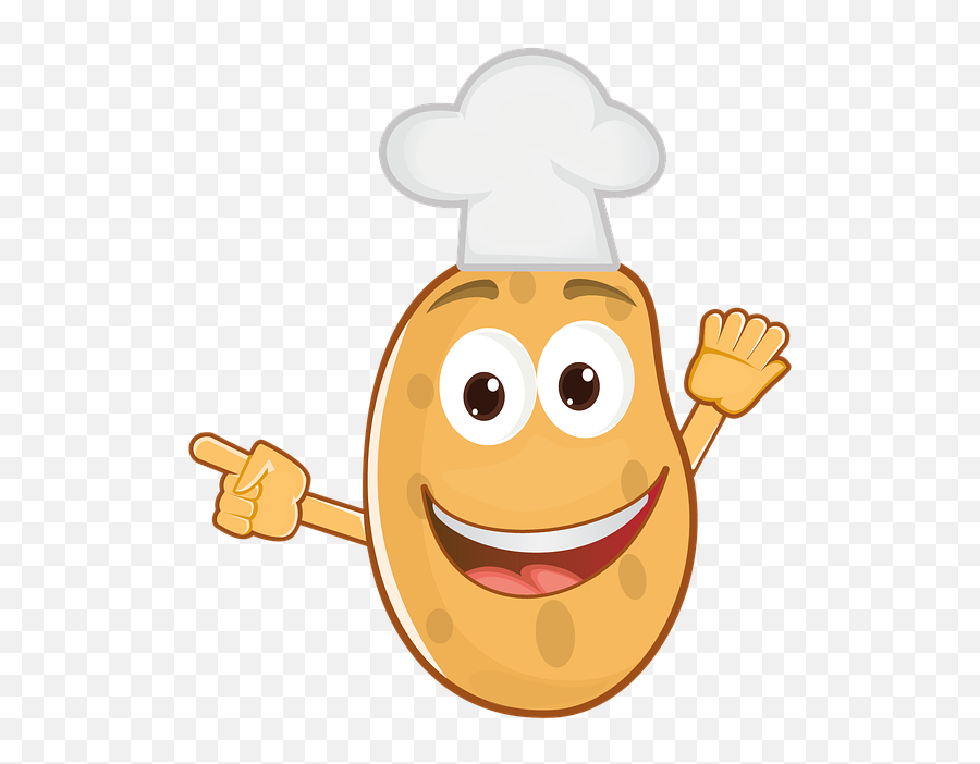 Potato Food Vegetable - Cartoon Potato Smiley Face Emoji,Food Emoticon