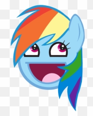 Epic Smiley - Rainbow Dash My Little Pony Emoji,Rainbow Emoticons
