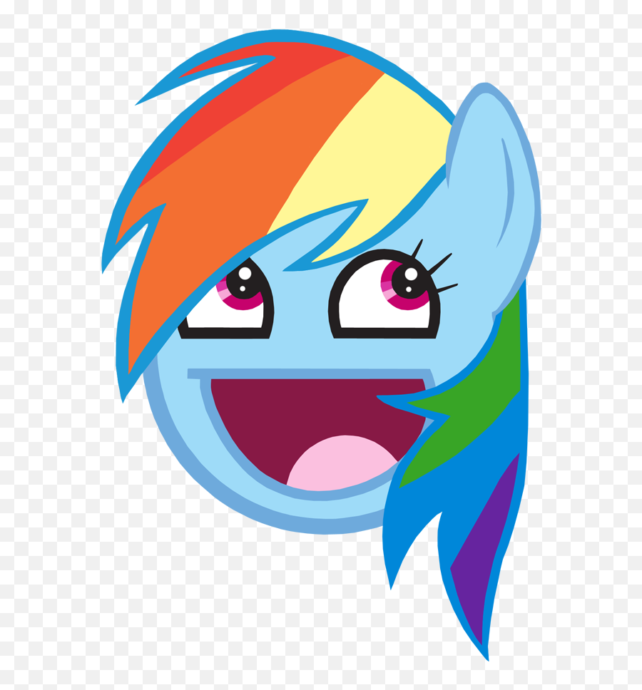 Epic Smiley - Rainbow Dash My Little Pony Emoji,Rainbow Emoticons