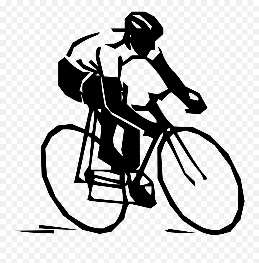 Cycling Clipart Bike Ride Cycling Bike - Cycling Clipart Black And White Emoji,Biking Emoji