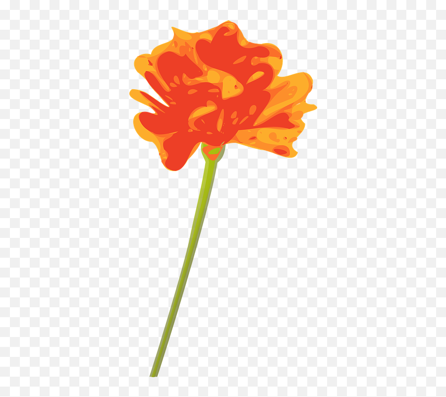 Free Orange Flowers Flower Vectors - Orange Flower Clipart Emoji,Hibiscus Emoji