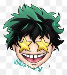 Star Eye Emoji Deku Lol - Cartoon,Star Eye Emoji