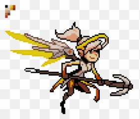 Pixel Overwatch First Strike Team Rebrn - Pixel Mercy Png Emoji,Genji Emoji
