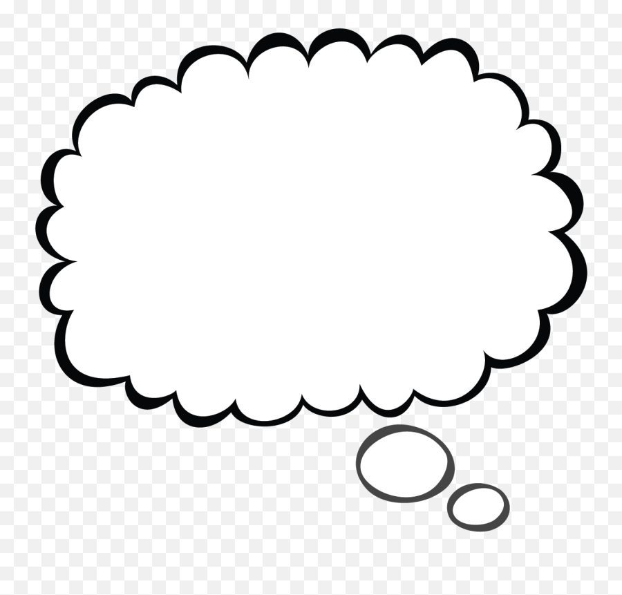 Cloud Clipart Thought Bubble Cloud Thought Bubble - Thought Bubble Png Emoji,Thought Bubble Emoji