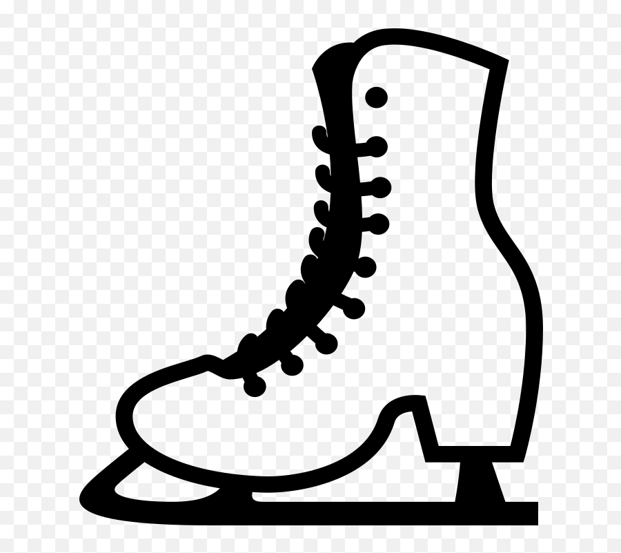 Emojione Bw 26f8 - Ice Skate Clip Art Emoji,Boot Emoji