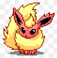 Flareon Pixel Art Gif Emoji