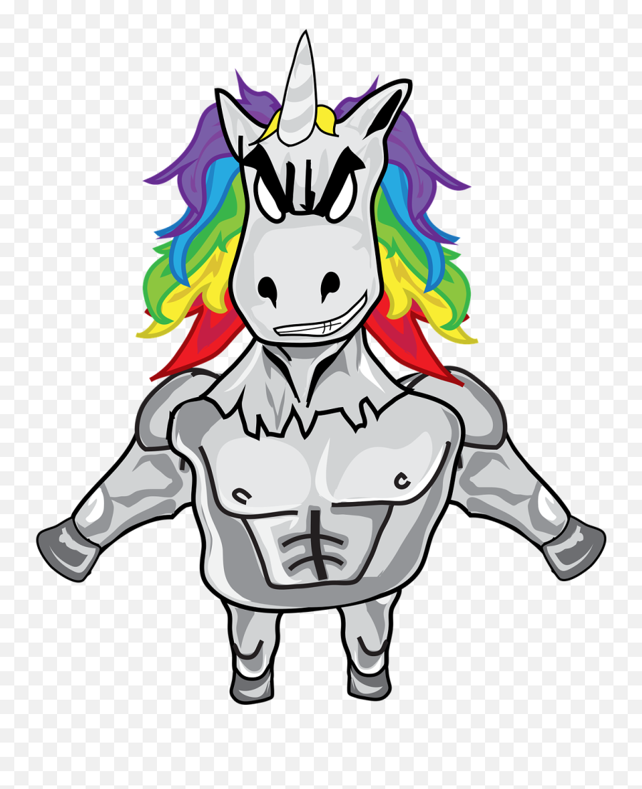 Characters Man Rainbow Hair Sprites Unicorn - Masculine Unicorn Emoji,Cool Emoticons