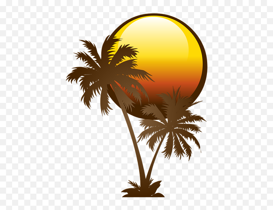 Palm Tree Solar - Palmtree Icon White Black Emoji,Palm Tree Book Emoji