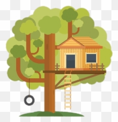 Png Treehouse - Tree House Images Cartoon Emoji,Treehouse Emoji
