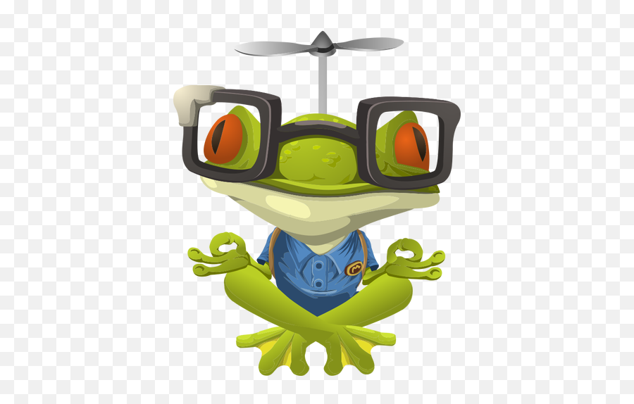 Crazy Frog - Cartoon Frog Public Domain Emoji,Lily Pad Emoji