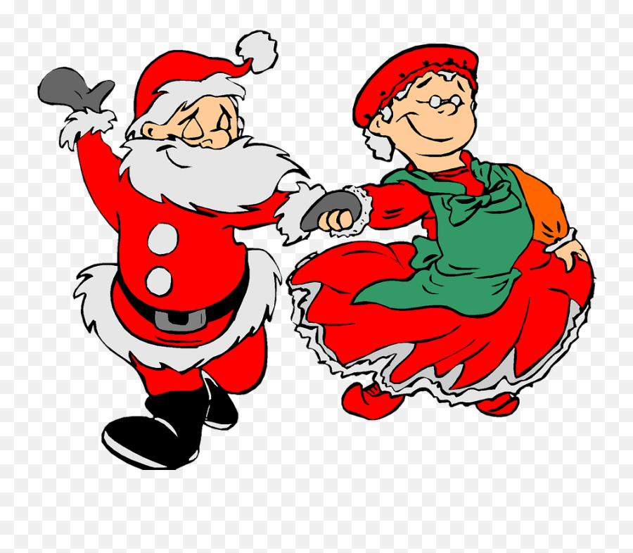 Santa Mrs Clause - Mrs Claus Clip Art Emoji,Santa Sleigh Emoji