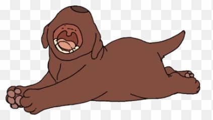 Then Didnt Sleep - Cartoon Dog Yawning Gif Emoji