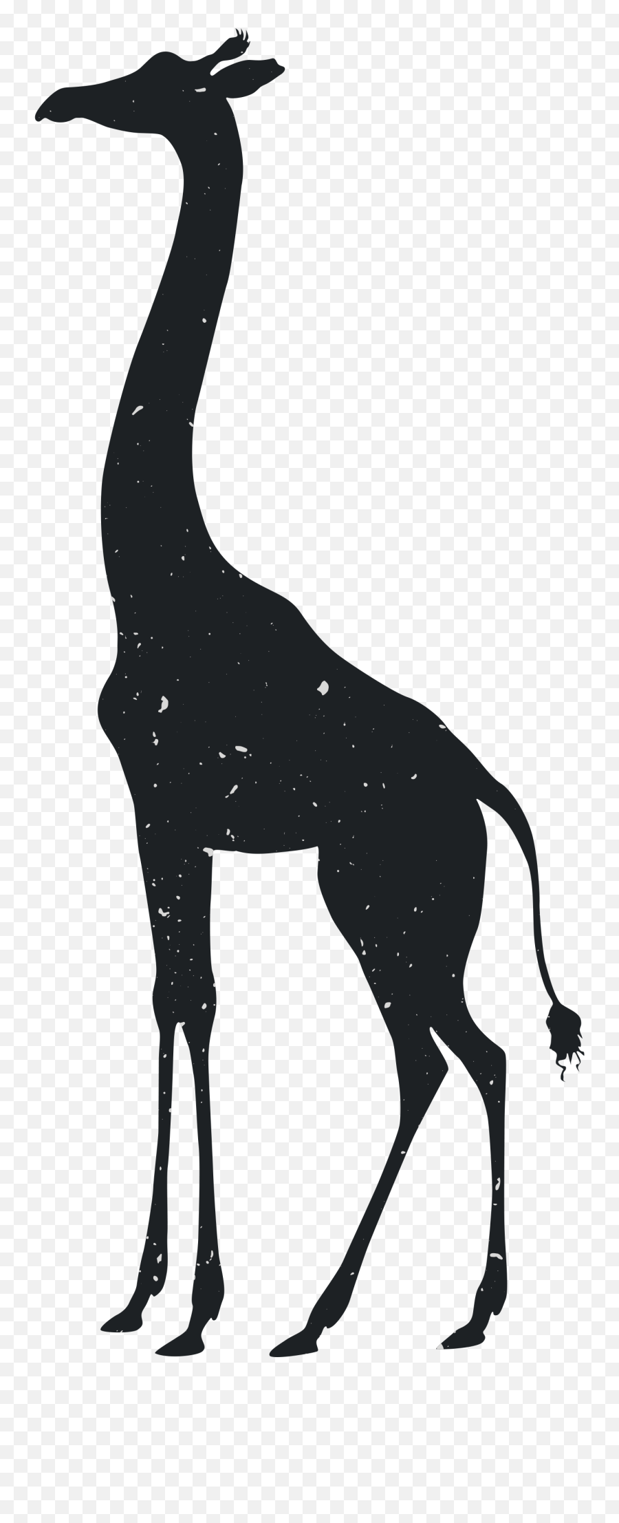 Giraffe Tiger Silhouette Animal Drawing - Animal Silhouettes Silhouette Png Giraffe Emoji,Giraffe Emoji