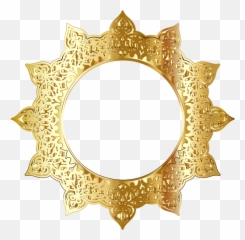 1 Free Round Circle Vectors - Png Golden Frame Emoji