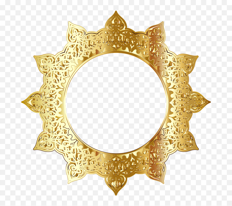 1 Free Round Circle Vectors - Png Golden Round Frame Emoji,1000 Emoji