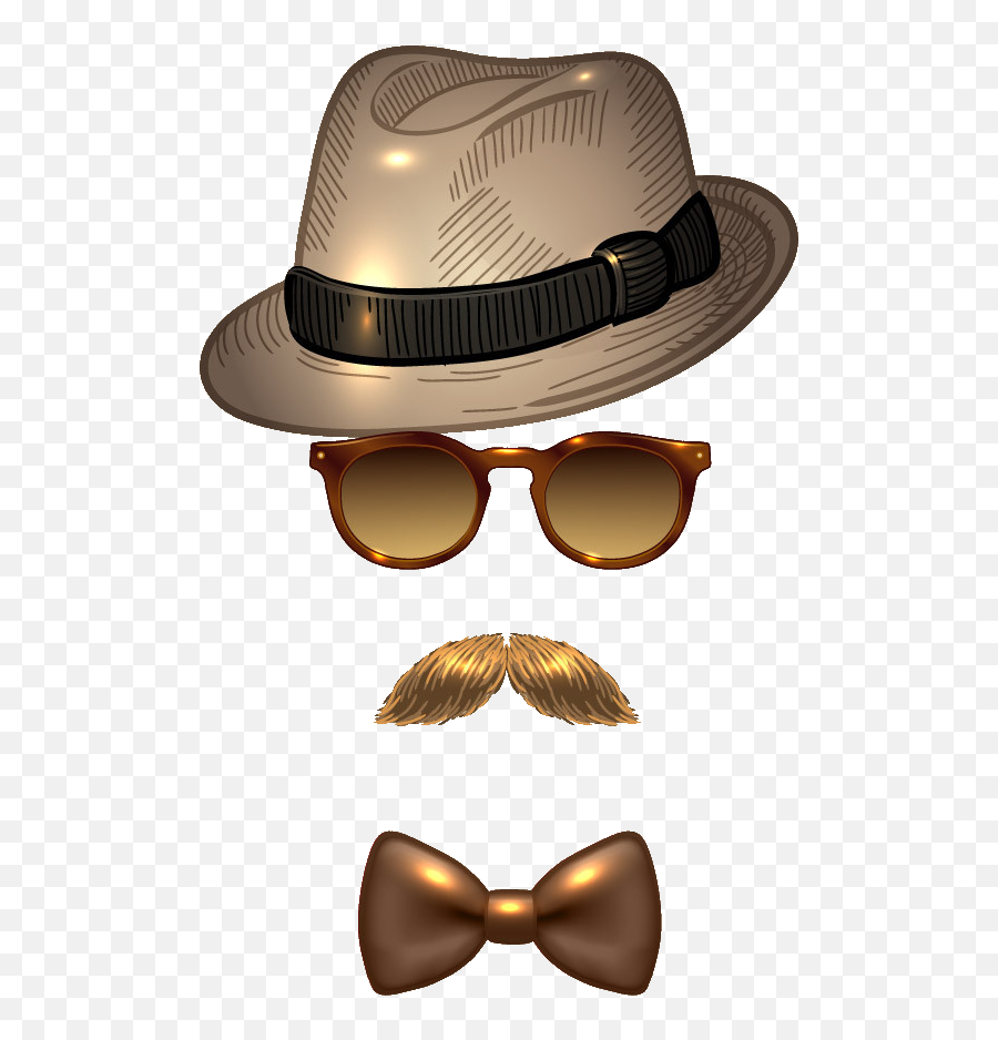 Sunglasses Fedora Moustache Avatar Hat Man Clipart - Portable Network Graphics Emoji,Mustache Man Emoji