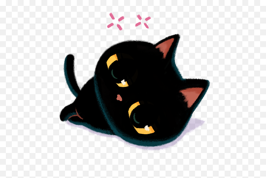 Emoji Set U0027be My Valentineu0027 On Pantone Canvas Gallery - Black Cat,Cat Emoji