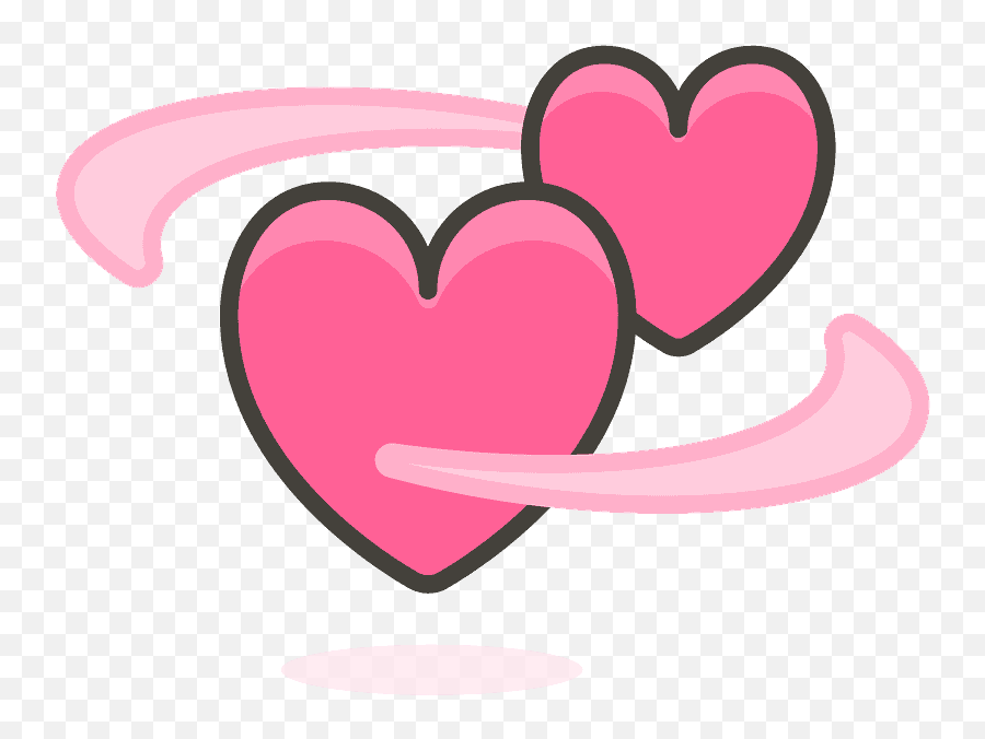 Revolving Hearts Emoji Clipart Free Download Transparent - Emojis De Los Corazones Animados,Sparkly Heart Emoji