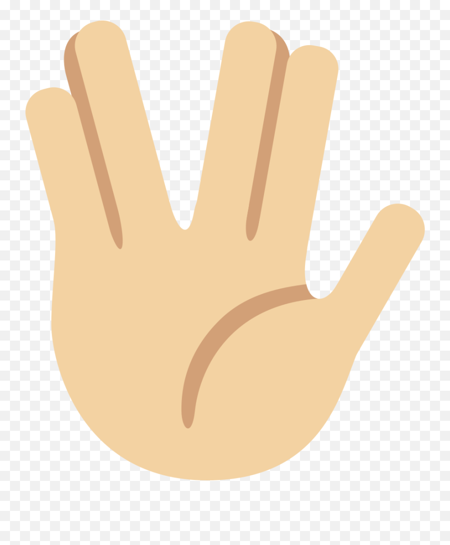 Twemoji2 1f596 - Vulcan Salute Emoji,Raised Hands Emoji