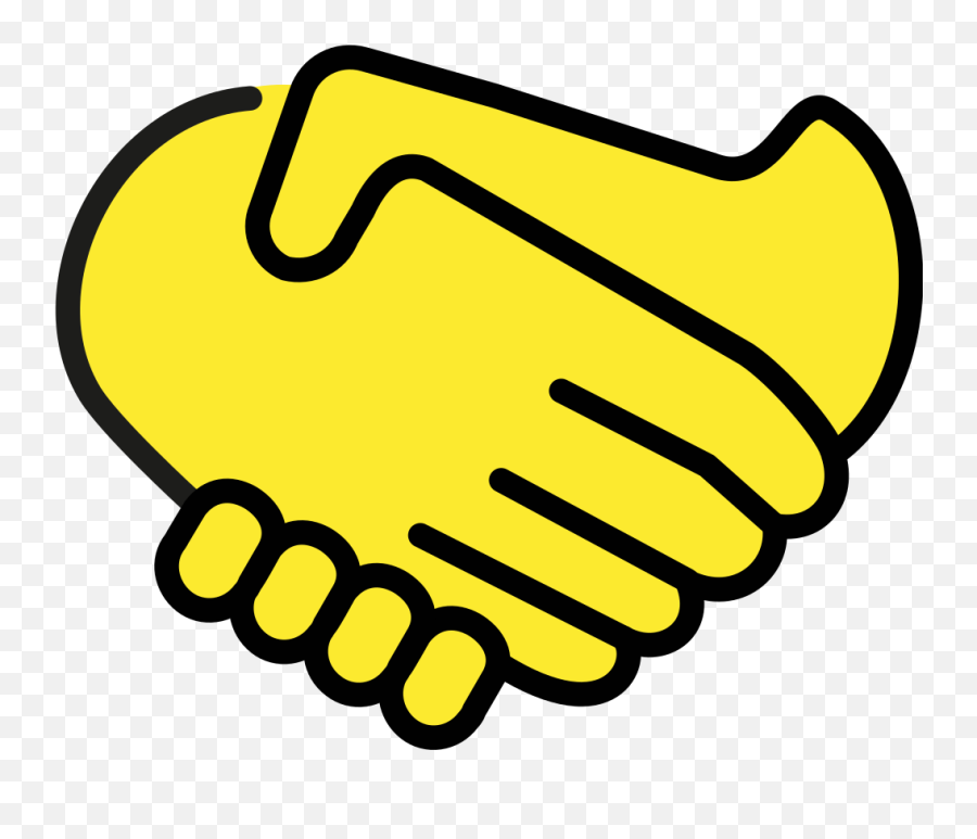 Openmoji - White Handshake Flat Icon Emoji,Safety Emoji