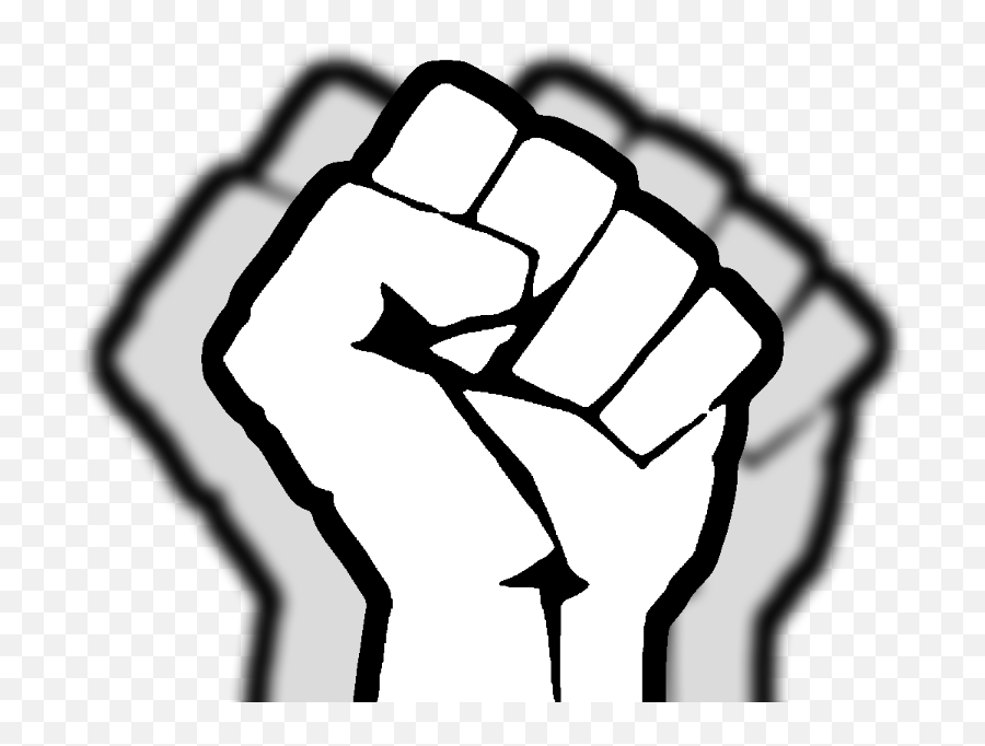 Swaying Fist Clipart - Fist Fight The Power Emoji,Black Power Fist Emoji