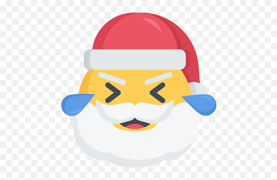 Christmas Emoji Laugh Laughing Santa Free Icon Of Santa - Christmas Emoji,Laughing Emoji
