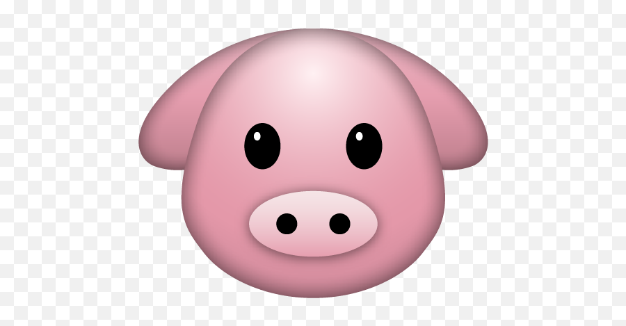Pig Emoji Icons Iphone - Cara De Una Cerdo,Urgent Emoji