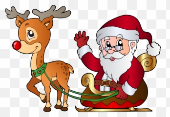 Rudolph Clipart Free Download Clip Art - Santa Claus With Deer Emoji,Rudolph Emoji