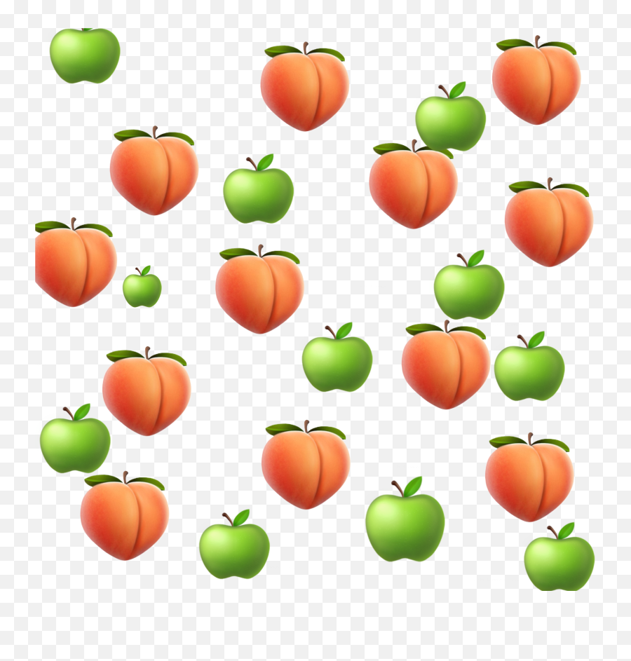 Peach Apple Apples - Clip Art Emoji,Apple Peach Emoji