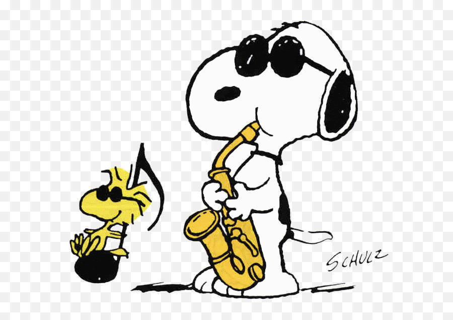 Snoopy Dancing Wallpaper - Joe Cool Snoopy Sax Emoji,Snoopy Dance Emoticon