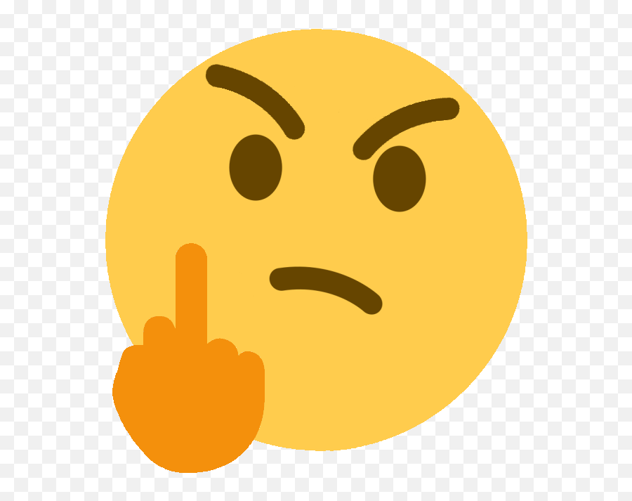 Discord Thinking Emoji Png Picture - Fuck You Emoji Png,Thinking Emojis