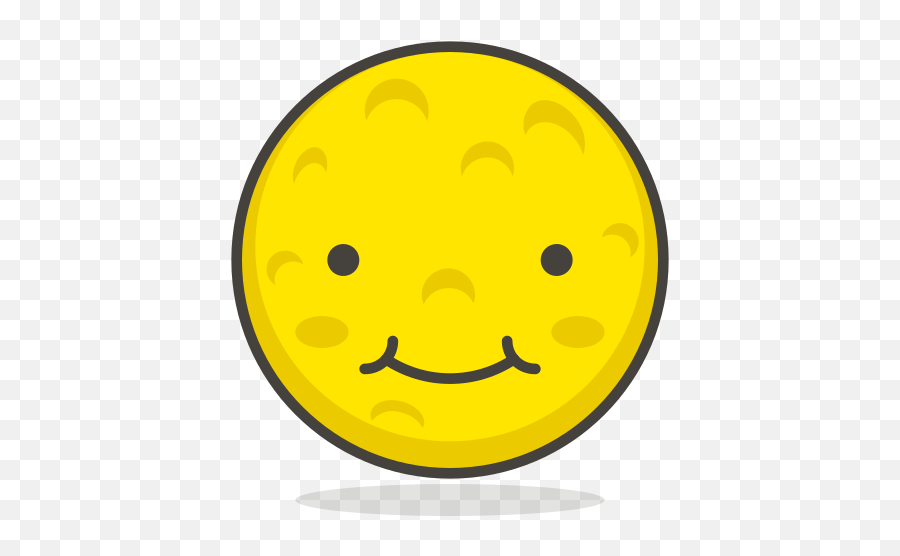 Full Moon Face Free Icon Of 780 Free Vector Emoji - Full Moon Smile,Moon Face Emoji