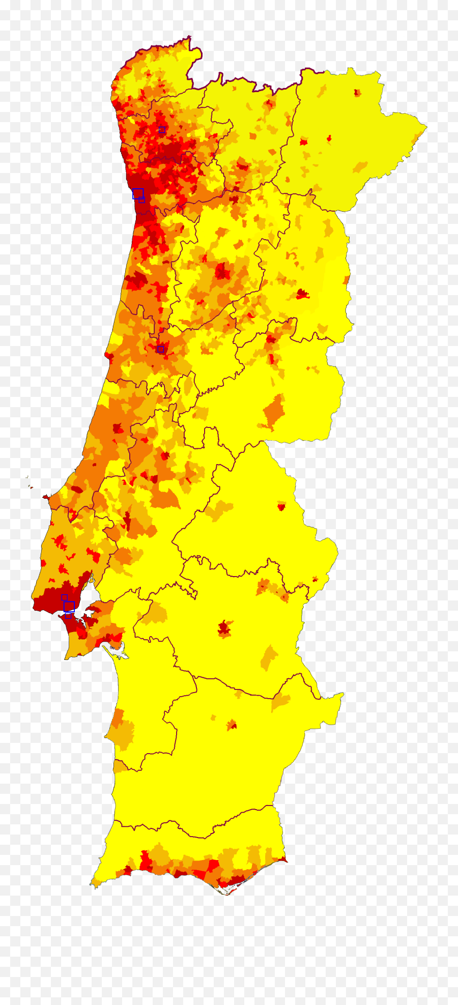 Demographics Of Portugal - Portugal Population Density Emoji,Emoji Recognition Chart