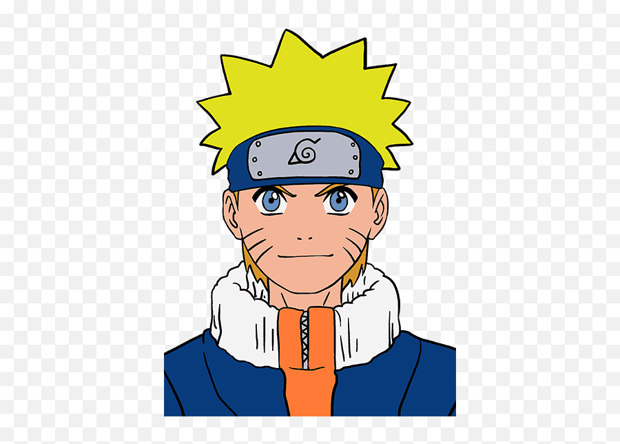 How To Draw Naruto In A Few Easy Steps - Drawing Easy Anime Naruto Emoji,Naruto Emoji