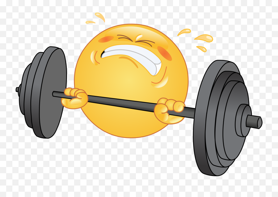 Weightlifting Emoji Decal - Effort Clipart,Workout Emoji