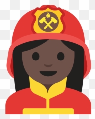 Emoji U1f469 1f3ff 200d 1f692 - Emoji Bombera,Mario Emoji