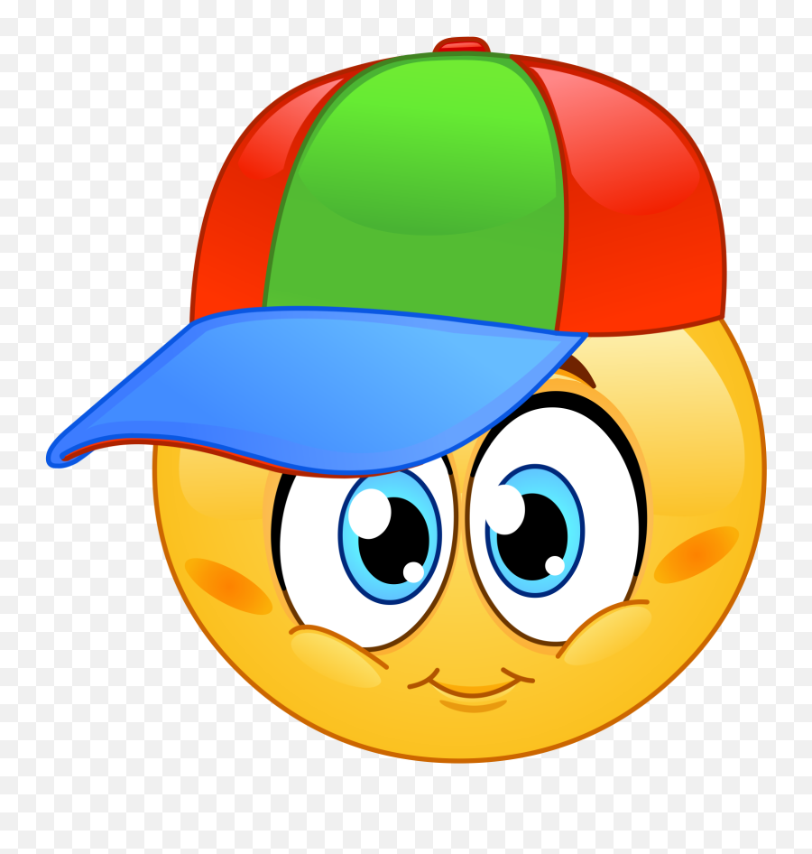 Baseball Cap Emoji Sticker - Kids Emoticons,Cap Emoji