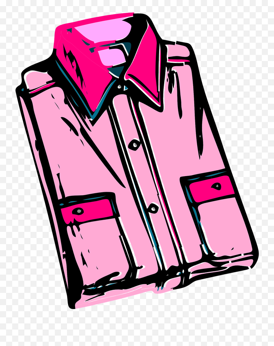Shirt Folded Men Dress Pink - Shirt Clip Art Emoji,Men's Emoji Shirt