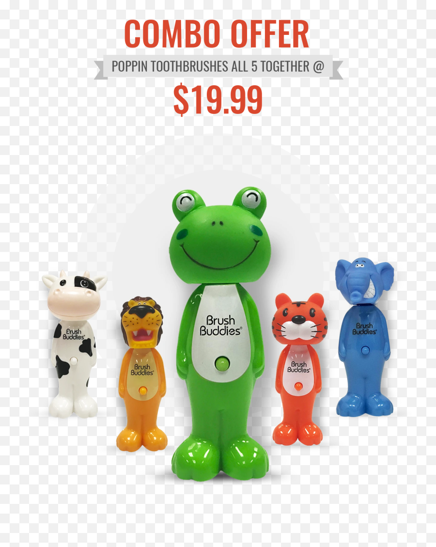 Brush Buddies Poppin Toothbrush Combo - Baby Toys Emoji,Emoji Pals