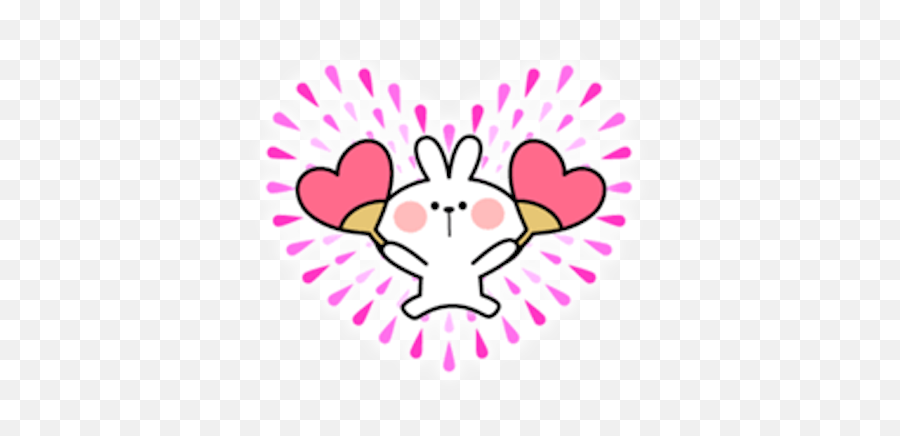 Spoiled Rabbit Summer By Binh Pham - Spoiled Rabbit Smile Png Emoji,Hert Emoji