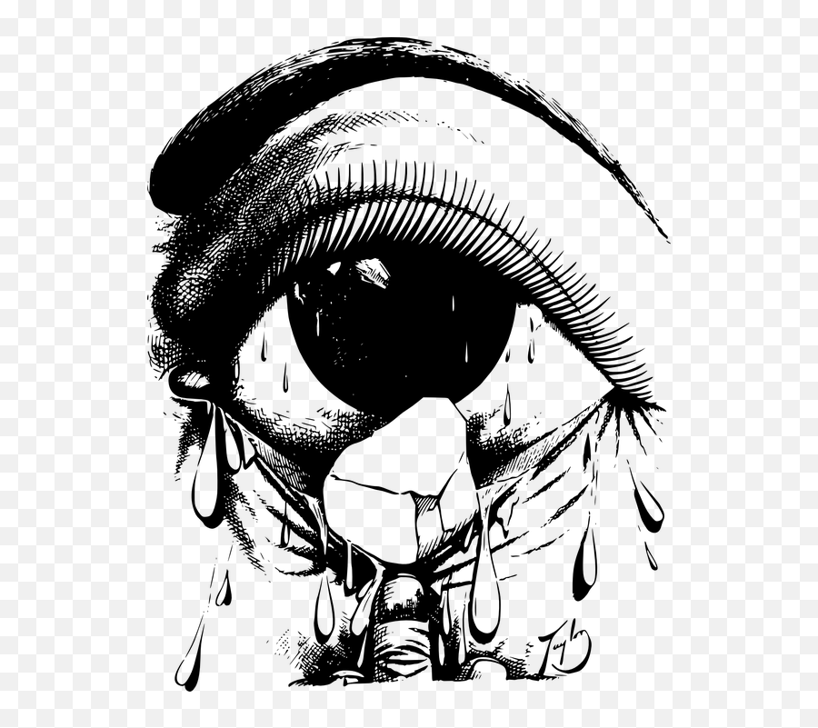 Free Cry Crying Vectors - Dibujos De Ojo Llorando Emoji,Scream Emoji