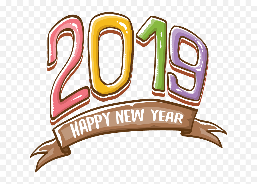 2019 Happy New Year 12 Vector Free Download Clipart - Full Illustration Emoji,Happy New Year Emoji Art