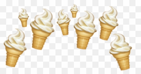 Emojiicecream Crown - Ice Cream Cone Emoji,Emoji Chocolate Ice Cream