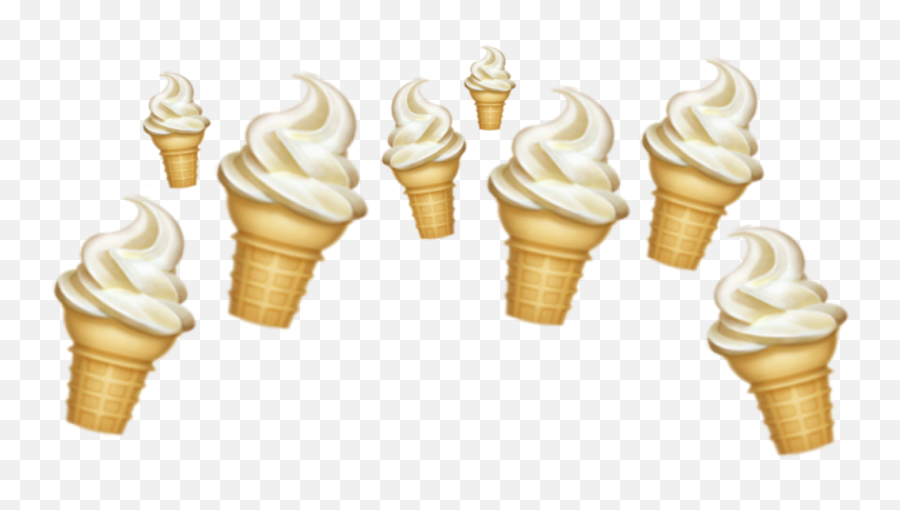 Emojiicecream Crown - Ice Cream Cone Emoji,Emoji Chocolate Ice Cream