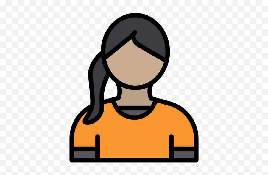 Woman Player Icon Of Colored Outline Style - Available In Clip Art Emoji,Free African American Emojis For Android