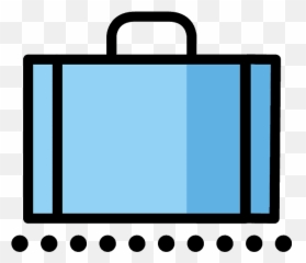 Baggage Claim Emoji Clipart - Vertical,Suitcase Emoji