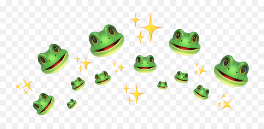 Frog Emojis Crown Sticker - Pond Frogs,Frog Emoji Png