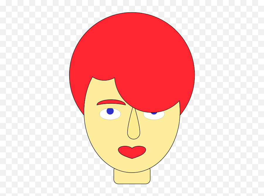 Shape Face Red Hair - Clip Art Emoji,Emoji Face Meme