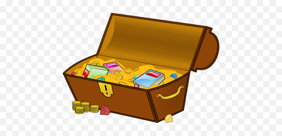 Treasure Chest Vector Clip Art - Treasure Chest Clipart Emoji,Treasure Chest Emoji
